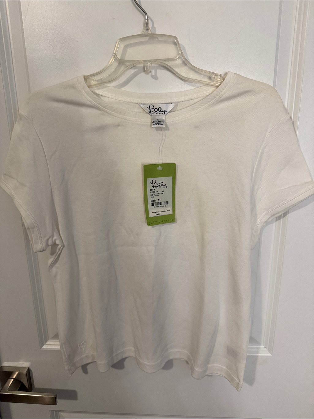 Lilly Pulitzer White Short Sleeve Crew Tee